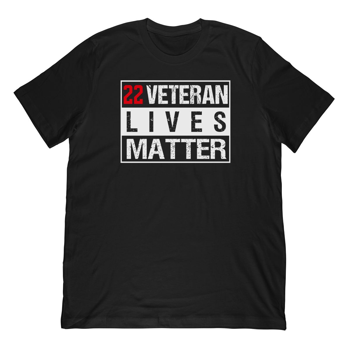 22 Veteran Lives Matter, Veteran Suicide Awareness T-Shirt
